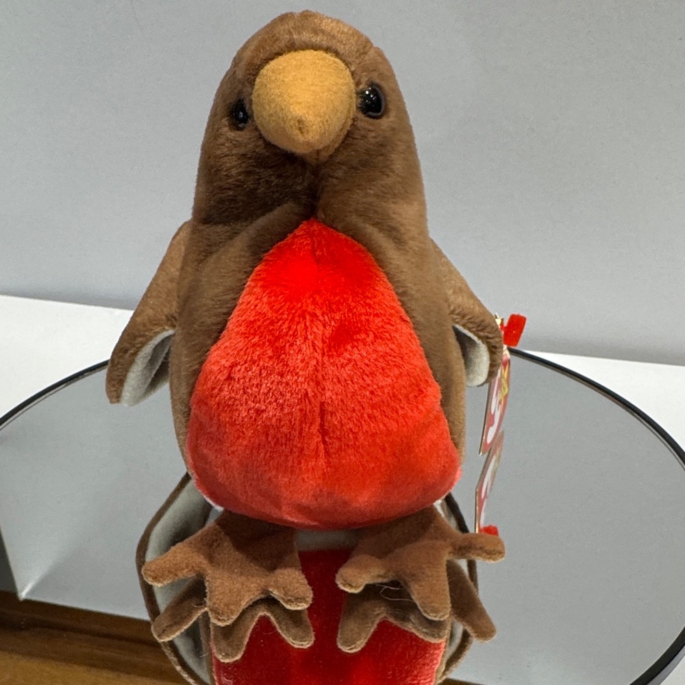 TY Beanie Baby Early Brown and Red Robin #616  - Soft Pet Bird Plush NWT